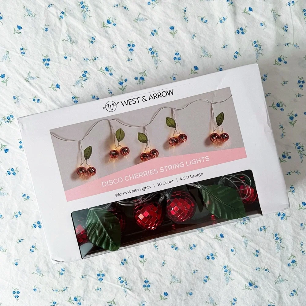 West & Arrow Disco Cherries String Lights
